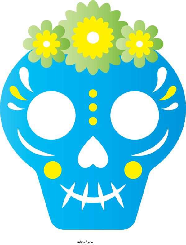 Free Holidays Flower Headgear Leaf For Day Of The Dead Clipart Transparent Background