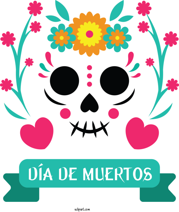 Free Holidays Culture Visual Arts Line Art For Day Of The Dead Clipart Transparent Background