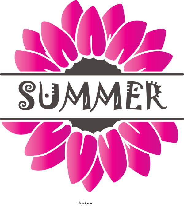 Free Nature Design Logo Pink M For Summer Clipart Transparent Background