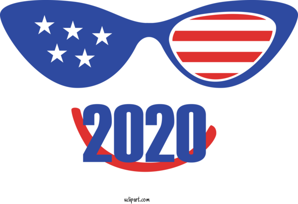 Free Holidays Glasses Logo Sunglasses For Fourth Of July Clipart Transparent Background