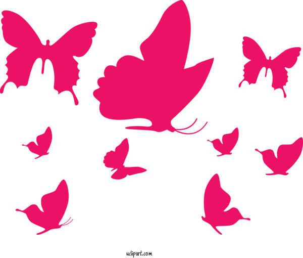 Free Animals Visual Arts Pattern Pink M For Butterfly Clipart Transparent Background