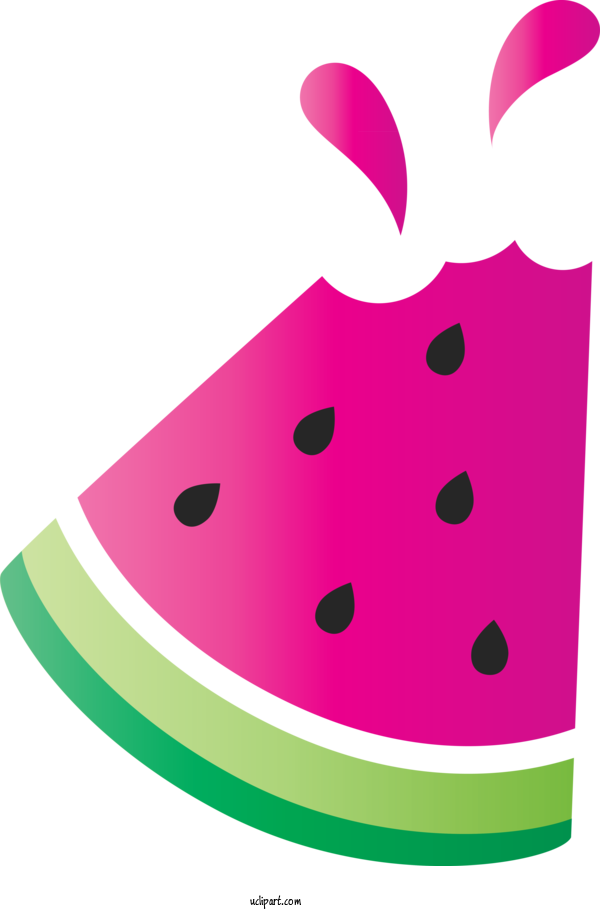 Free Food Watermelon Watermelon M Green For Watermelon Clipart Transparent Background