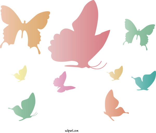 Free Animals Butterflies Leaf Pattern For Butterfly Clipart Transparent Background