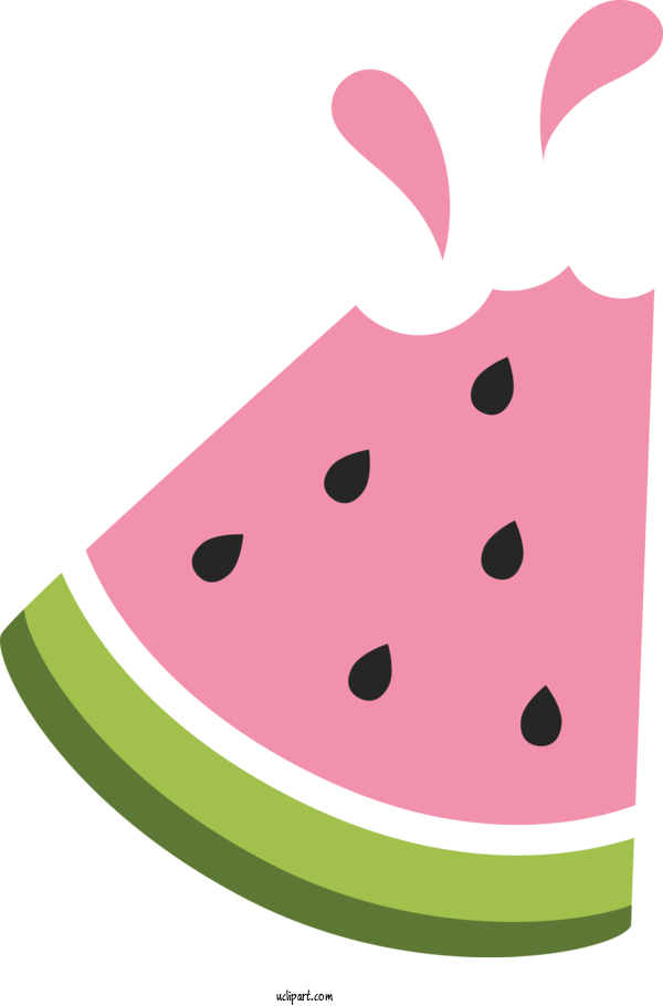 Free Food Watermelon Watermelon M Green For Watermelon Clipart Transparent Background