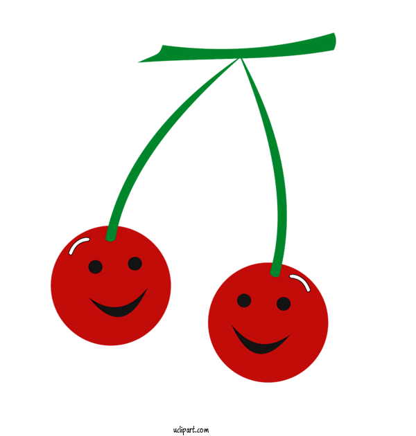 Free Food Cherry Smile Printing For Fruit Clipart Transparent Background