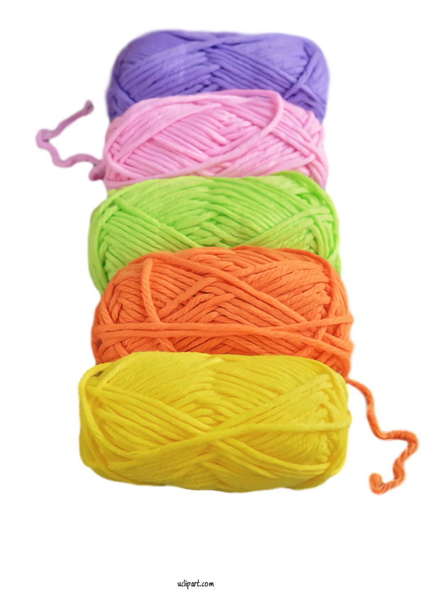 Free Clothing Wool Yellow ISO Metric Screw Thread For Sewing Clipart Transparent Background