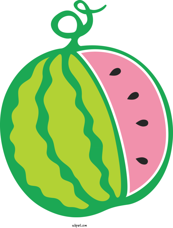 Free Food Leaf Green M Tree For Watermelon Clipart Transparent Background