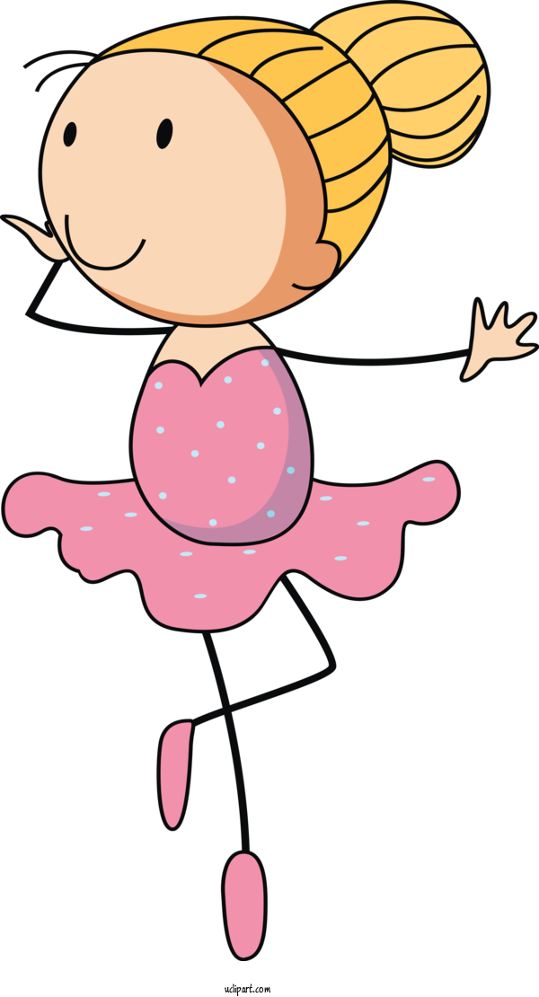 Free People Ballet Cartoon Line Art For Kid Clipart Transparent Background