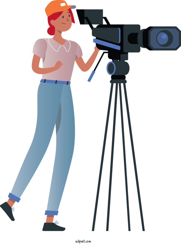 Free Occupations Camera Operator Videography Broadcasting For Videographer Clipart Transparent Background
