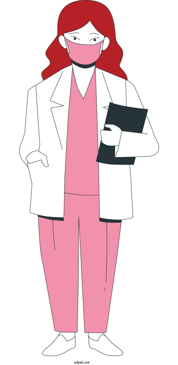 Free Occupations Headgear Uniform Costume For Doctor Clipart Transparent Background