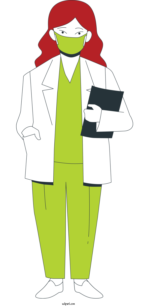 Free Occupations Headgear Line Art Costume For Doctor Clipart Transparent Background