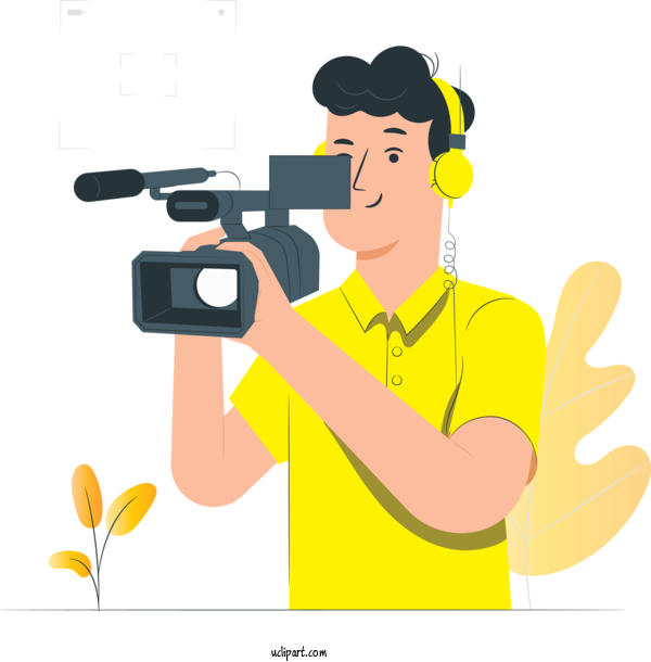 Free Occupations Camera Operator Camera Photographer For Videographer Clipart Transparent Background