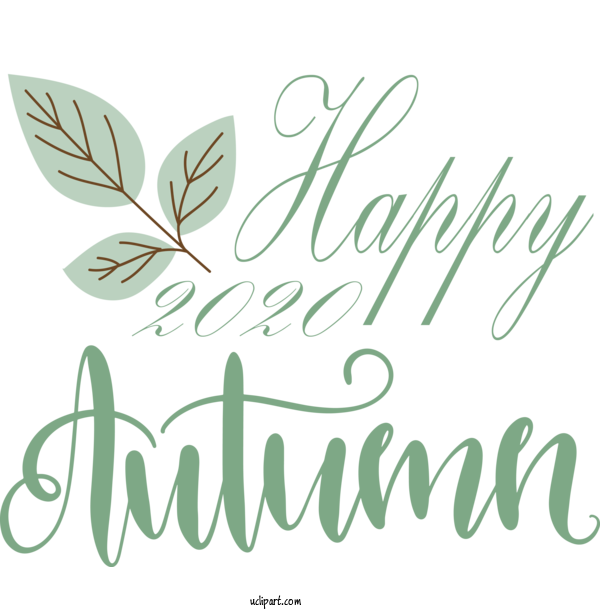 Free Nature Logo Font Floral Design For Autumn Clipart Transparent Background