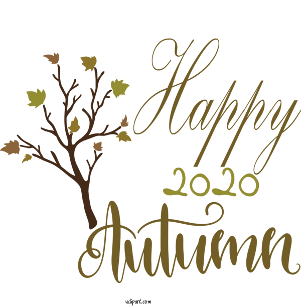Free Nature Logo Twig For Autumn Clipart Transparent Background