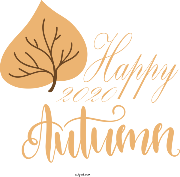 Free Nature Logo Font Leaf For Autumn Clipart Transparent Background