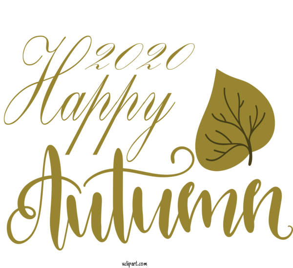Free Nature Logo Font Yellow For Autumn Clipart Transparent Background