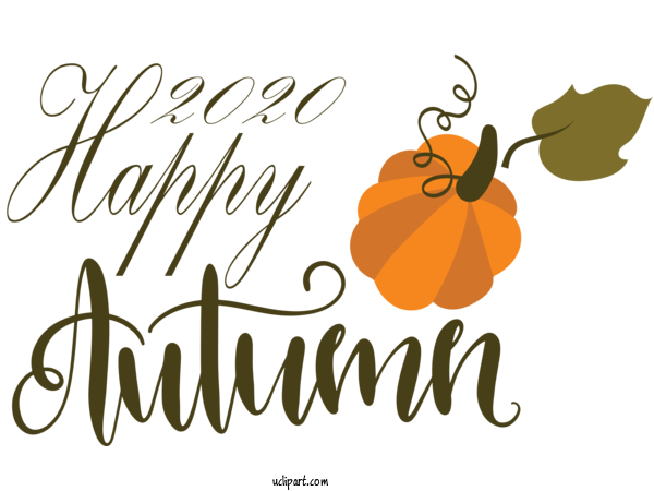 Free Nature Floral Design Logo Calligraphy For Autumn Clipart Transparent Background