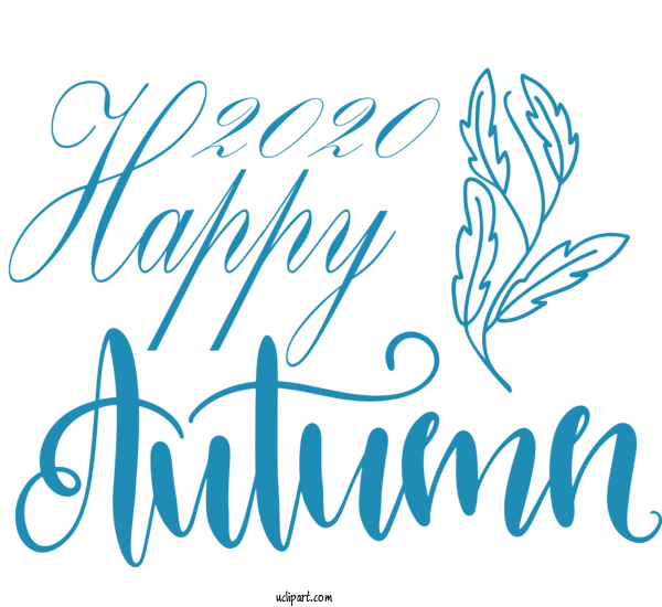 Free Nature Logo Calligraphy Pattern For Autumn Clipart Transparent Background
