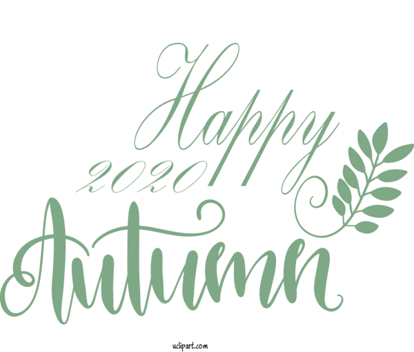 Free Nature Logo Font Leaf For Autumn Clipart Transparent Background