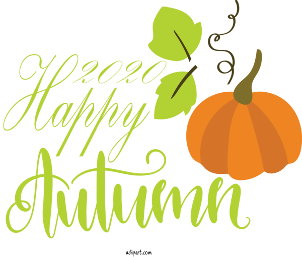 Free Nature Pumpkin Logo Cartoon For Autumn Clipart Transparent Background