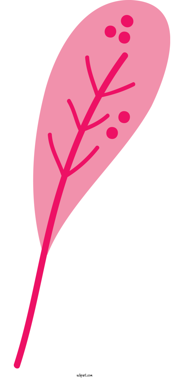 Free Nature Petal Leaf Pink M For Leaf Clipart Transparent Background