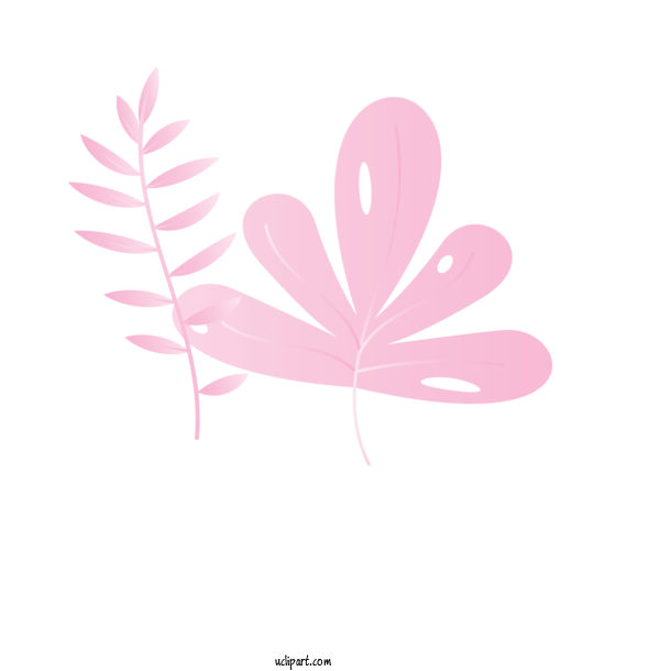 Free Nature Design Pink M Computer For Leaf Clipart Transparent Background
