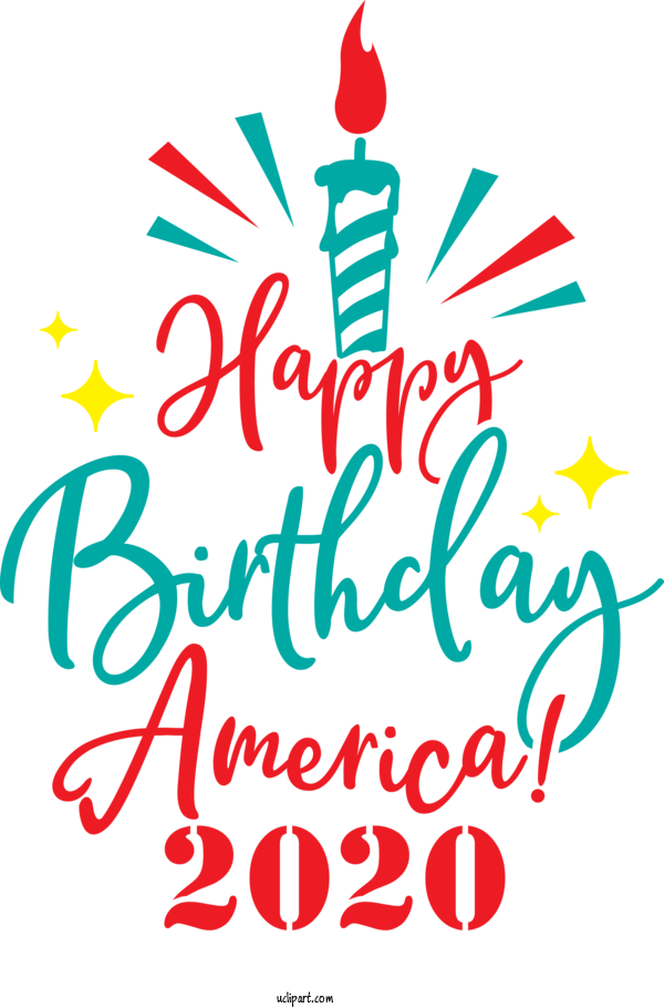Free Holidays Logo Font Line For Fourth Of July Clipart Transparent Background