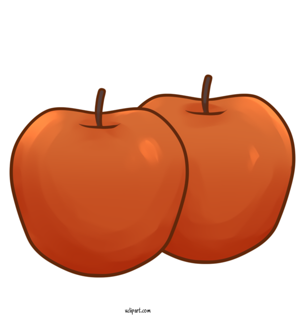 Free Food Pumpkin Font Apple For Fruit Clipart Transparent Background