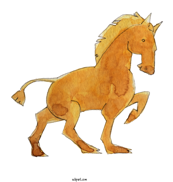 Free Animals Mustang Cartoon For Horse Clipart Transparent Background