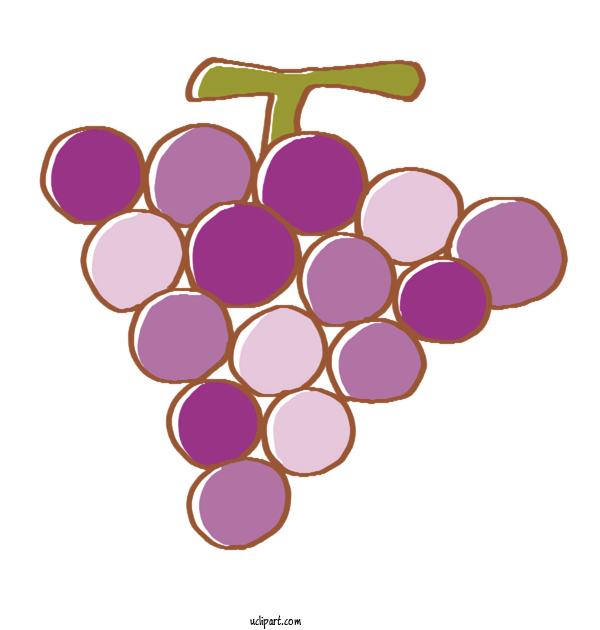 Free Food Grape Circle Purple For Fruit Clipart Transparent Background