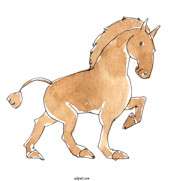 Free Animals Lion Foal Mustang For Horse Clipart Transparent Background