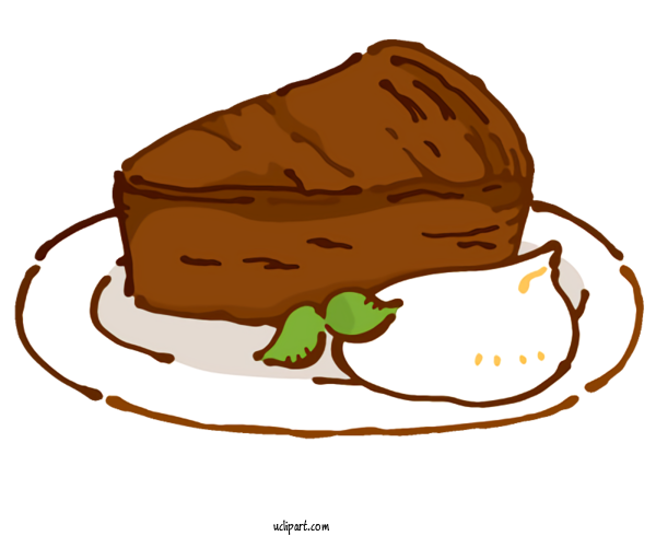 Free Food Chocolate Cake Blog Cake For Breakfast Clipart Transparent Background