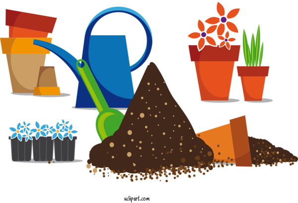 Free Nature Watering Can Garden Gardening For Plant Clipart Transparent Background