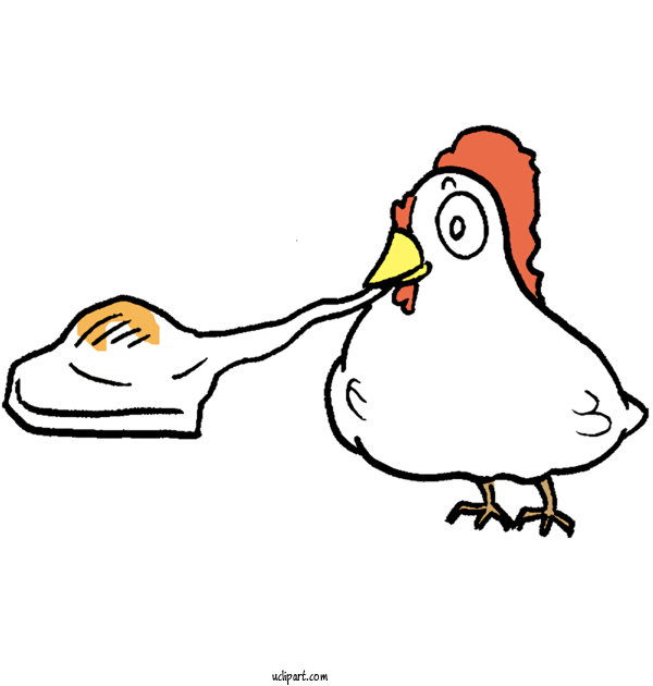 Free Animals Chicken Ducks Line Art For Bird Clipart Transparent Background