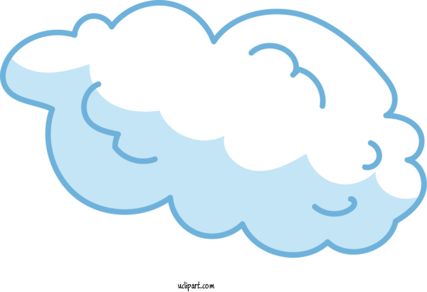 Free Weather Line Art Cartoon Line For Cloud Clipart Transparent Background