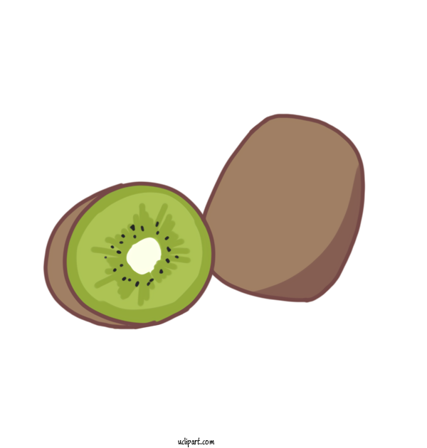 Free Food Kiwifruit Circle Green For Fruit Clipart Transparent Background