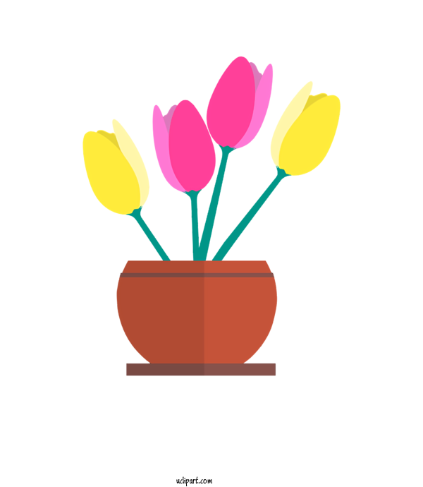 Free Nature Tulip Petal Floral Design For Plant Clipart Transparent Background