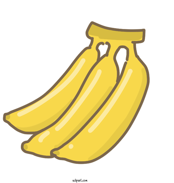 Free Food Banana Blog Banan For Fruit Clipart Transparent Background
