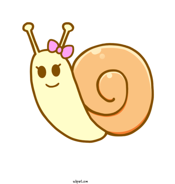 Free Animals Snail Cartoon Produce For Snail Clipart Transparent Background