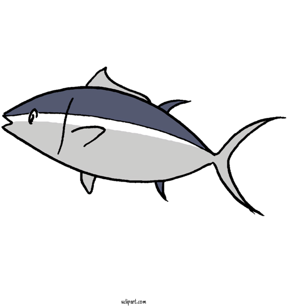 Free Animals True Tunas Swordfish Shark For Fish Clipart Transparent Background