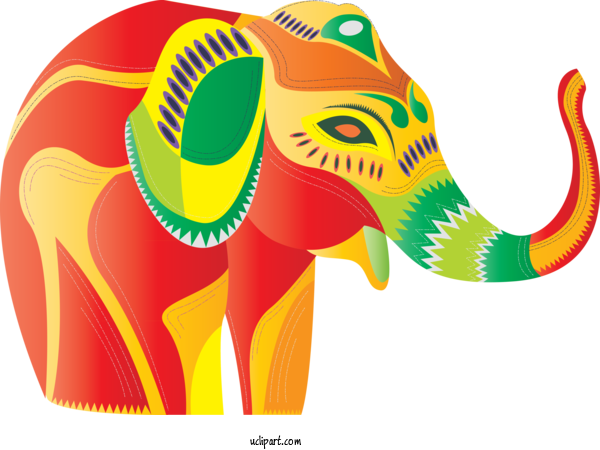 Free Animals Indian Elephant Green Elephant For Elephant Clipart Transparent Background