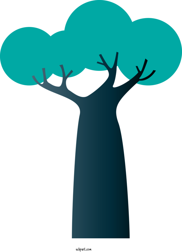 Free Nature Character Green Silhouette For Tree Clipart Transparent Background
