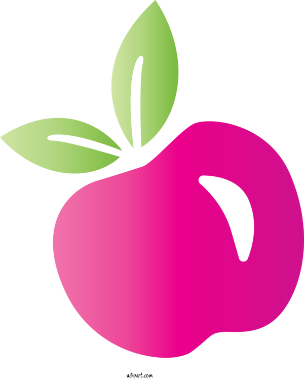 Free Food Logo Green Leaf For Fruit Clipart Transparent Background