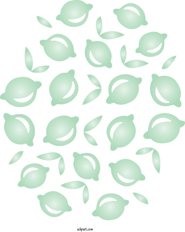 Free Food Leaf Pattern Green For Fruit Clipart Transparent Background