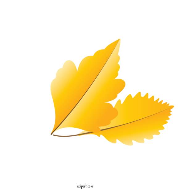 Free Nature Leaf Yellow Computer For Autumn Clipart Transparent Background