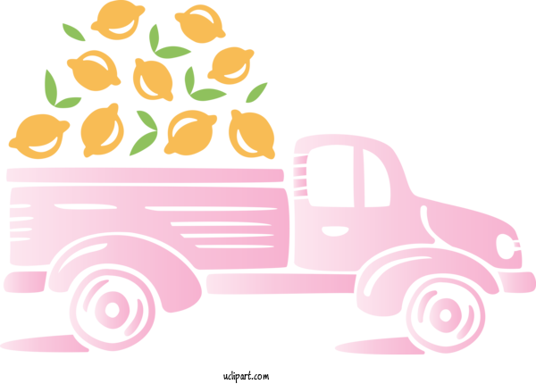 Free Transportation Pattern Pink M Design For Truck Clipart Transparent Background