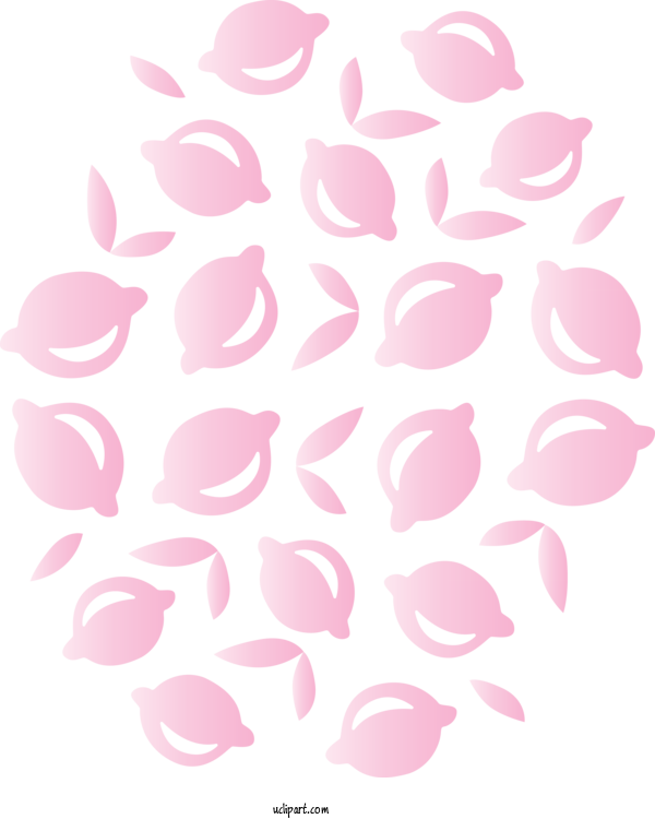 Free Food Pink M Petal Pattern For Fruit Clipart Transparent Background