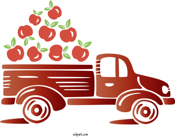 Free Transportation Cricut Fruit Cartoon For Truck Clipart Transparent Background
