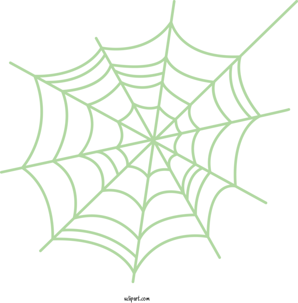 Free Holidays Spider Spider Web Line Art For Halloween Clipart Transparent Background
