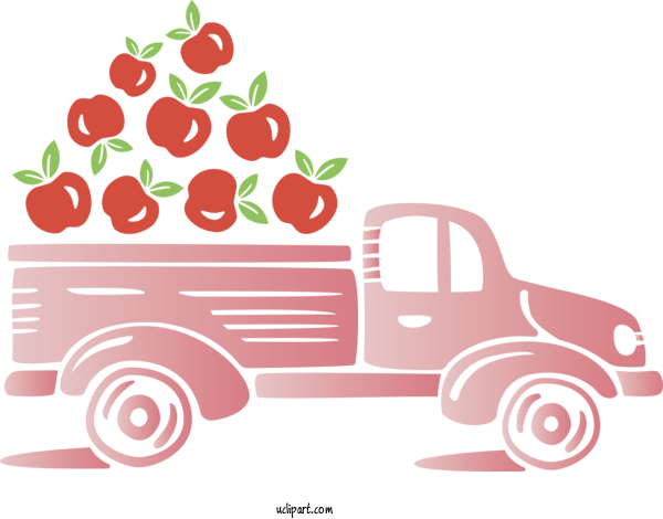 Free Transportation Cricut Flower Fruit For Truck Clipart Transparent Background